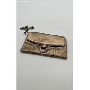 Mundi Gold Leather clutch bag - Size S